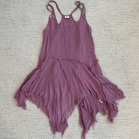 Free People mauve fringe dress - Picture 2 of 6
